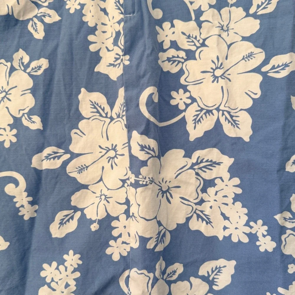 Old Navy Vintage Y2K Girls Hawaiian Hibiscus Empire Waist Mini Dress, Blue, 14‎